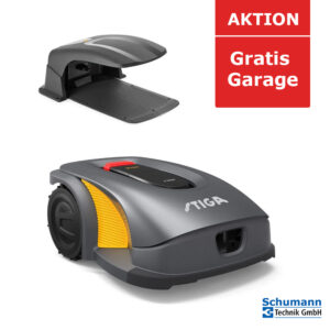 Stiga Mähroboter A 3000 – autonom ohne Begrenzungskabel inkl. Dockingstation Garage